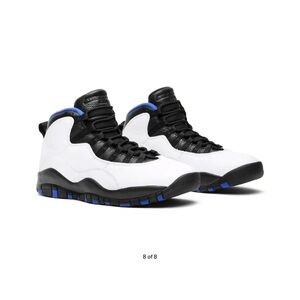 Jordan Retro 10 Black White & Blue Sneakers